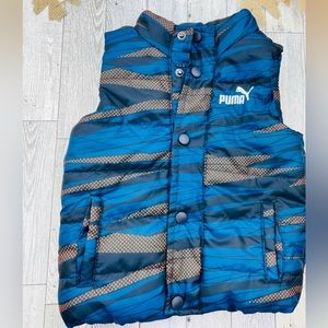Puma Navy/Orange puffer vest